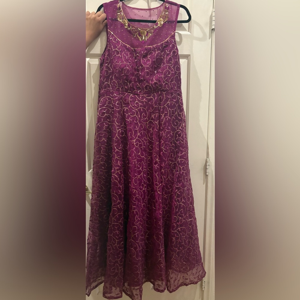 Chic Purple A-Line Women's Skirt